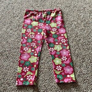 Patsy Aiken Red Floral Pants. 3T
